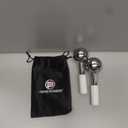 Ice Globes for Facials | Unbreakable Steel Cooling Roller | Cryo Sticks for Face | Massager for Face, Neck & Eyes | Skin Care for Dark Circles, Puffiness, Wrinkles, Collagen Production (White)