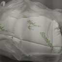 Bamboo Mattress Topper Double/Full Size - Thick Cooling Breathable Pillow Top Mattress Pad for Back Pain Relief - Deep Pocket Topper Fits 8-20 Inches (54x75 Inches, Green)