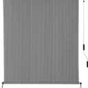 SEEYE Outdoor Sunshade Roller Shades 60" W x 72" H, Cordless Roll Up Shade Blinds Privacy Screen with 90% UV Protection, Exterior Patio Shade Cloth for Porch Pergola Balcony Windows, Gray