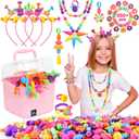 NIDOOT 550Pc+ Pop Beads Jewelry Making kit for Girls 4-6Arts and Crafts for Kids Ages 4-8Toys for 3 4 5 6 Years Old Girl Birthday Christmas Gifts Ideas, Bracelet Necklace Ring Snap Bead Set
