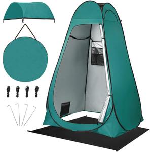 Pop Up Tent for Hiking, Fishing, Privacy Tent, Porta-Potty
Outdoor Privacy Bathroom with Rain Shelter & Windows, Pop Up Changing Tent -Portable Carrying Bag,47.2" x 47.2" x 74.8"