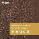 Tarp 16x20FT, 16 Mil Heavy Duty Large Tarps, Waterproof Tarp with Brass Grommets and Reinforced Edges, UV Resistant, Tear&Fade Resistant Poly Tarp for Outdoor Camping Pool Car Tent