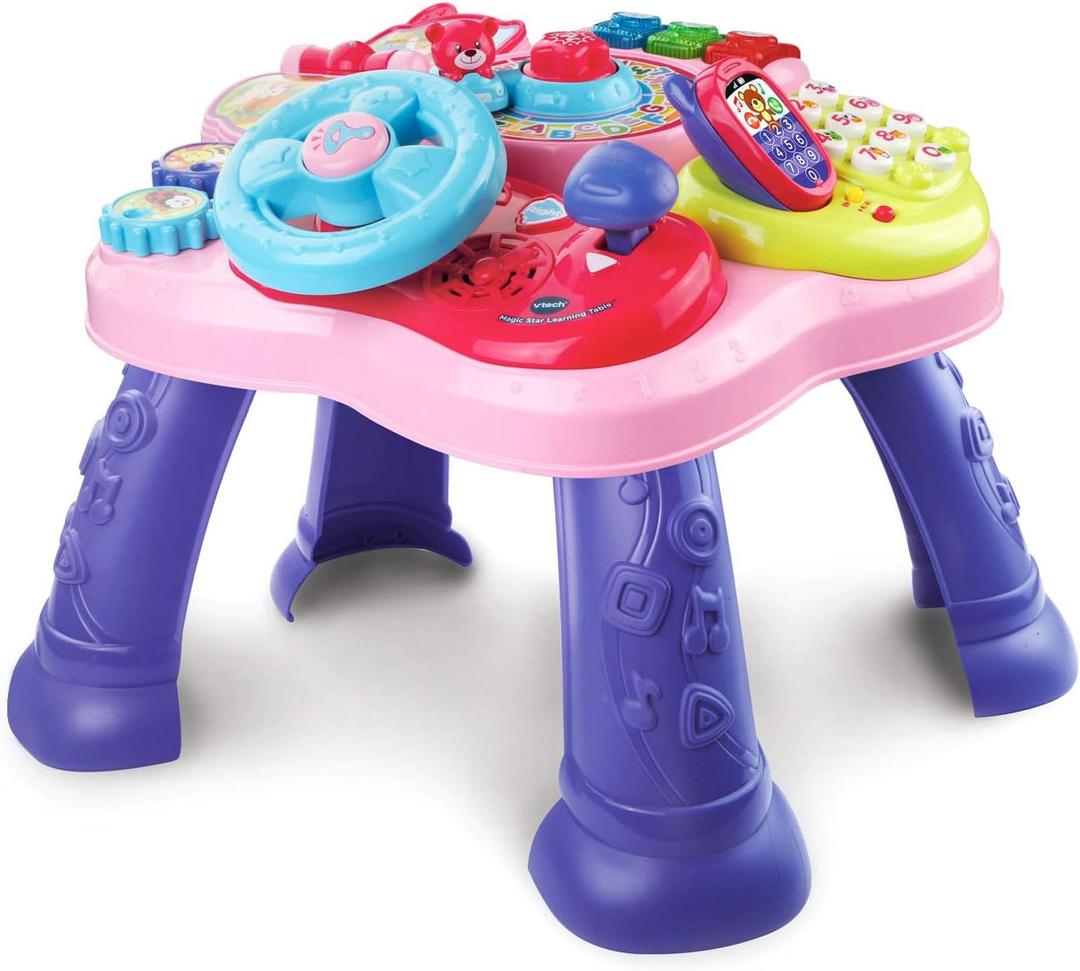 VTech Magic Star Learning Table (Frustration Free Packaging), Pink, 19.8" x 16.8" x 14.9"