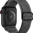 Lerobo Nylon Stretchy Solo Loop Watch Band, Compatible with Apple Watch Series 11-1, SE/Ultra 3 2 1 38/40/41/42/44/45mm/46mm/49mm, Adjustable Replacement Strap for Women Men