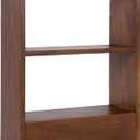 Kate and Laurel Kato Modern Wall Shelf with Drawer; 18 x 24; Walnut Brown; Decorative Over the Toilet Shelf for Use as Bathroom Storage or Living Room Display Shelf