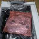 Huuger Nightstand with Charging Station, Side Table with Fabric Drawers, End Table with Open Shelf, Bedside Table with USB Ports and Outlets, Night Stand for Bedroom, Rustic Brown and Black (11.8"D x 15.7"W x 23.6"H (2 Drawers))