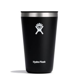 Hydro Flask All Around Tumbler Press-In Lid, Insulated Travel Mug, Stainless Steel Coffee Cup 16 Oz Black