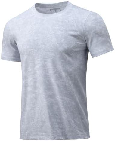 BANTREK Men's T-Shirts Soft Lightweight Short Sleeve Tee, Crew Neck Moisture Wicking Shirt for Casual Running Workout Swim M