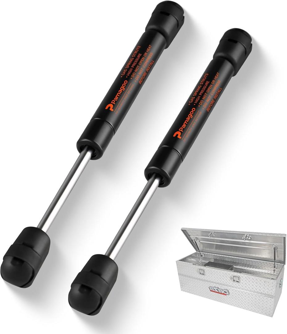 10'' 25 Lb Gas Struts Shocks,10.5" Lift Support Spring for Truck Toolbox Boat Lid Lightweight RV Cabinet Door Compartment Sentry Safe Lid