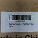 COMAN 73" Camera Tripod with Fluid Head, Lightweight Portable Tripod for Camera with Detachable Monopod Aluminium Alloy and QR Plate for DJI Canon Nikon Sony DSLR Camera Black Max Load 22.04lb(FF06S)