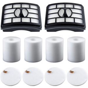 Vacuum Filter Replacement for Shark Rotator Pro Lift-Away NV500, NV501, NV502, NV503, NV505, NV510, NV520, NV552, UV560, Part # XFF500 & XHF500 (2 Post Filters + 4 Foam & Felt Filters)