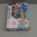 Easter Bubble Guns for Toddlers & Kids: Easter Basket Stuffers 2-Pack Bunny & Egg Themed - Leak-Proof Bubble Blaster Toys with Refill Solution - Perfect for Easter Egg Hunt & Outdoor Party (Blue-pink)