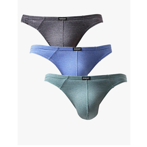 iKingsky Men's Stretch Thong Underwear Soft T-back Mens Underwear Low Rise Bulge Under Panties for Men M 4 Pack