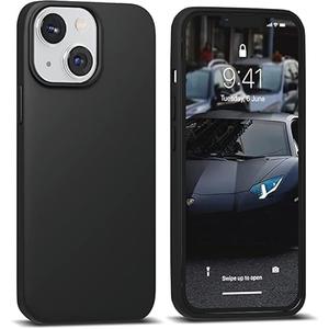 PAIDAAR Ultra Thin Black Case Compatible with iPhone 15 Plus: Slim, Soft and Flexible (NOT Hard) [Matte Finish] Protective Black Phone Cover - Matte Black
