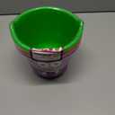 Zcaukya 3 Pack Halloween Buckets, Halloween Plastic Candy Pails, Portable Plastic Candy Trick or Treat Basket for Halloween Party Supplies, Orange Purple Green