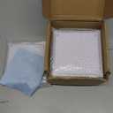 HELPLEX 5 Pack 5x5 Acrylic Picture Frames, 20mm Thicker Frameless Clear Frame Double Sided Magnetic Frame, Free Standing Desktop Display Stand Acrylic Frames