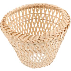 Bamboo Woven Lamp Shade Beige 17.00X17.00X12.00cm, 16x13cm