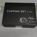 Cupping Therapy Set w/ 12 Massage Cups for Back Pain Relief Physical Therapy with Hand Pump