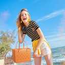 Fazhesici Beach Waterproof Travel Tote Bag Washable Open Tote Bag for Beach Boat Pool Work