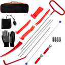 HIGH & SKY Car Tool Kit Solid Steel Rod 68 Inch with Air Wedge & Pump | Multipurpose Car Repair Tool Kit for Vehicles, Home & Garage Use