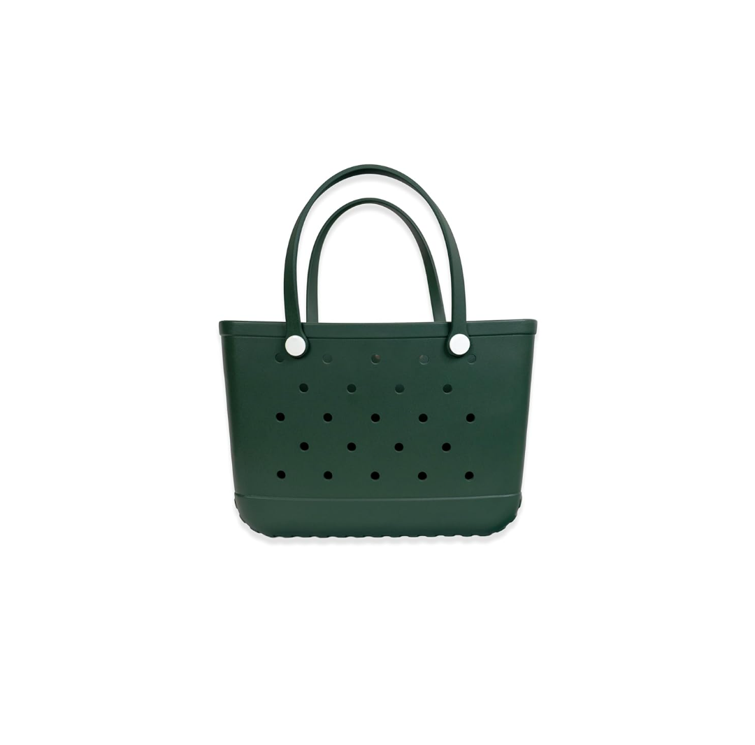 Military Green Rubber Tote Bag