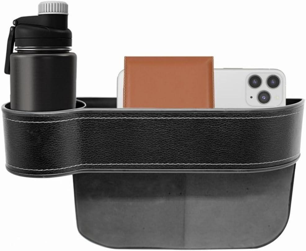 Car Seat Gap Filler Organizer 2 Pack - Tray For Front Seat Console Car Organizer and Storage