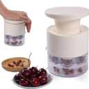 Cherry Pitter, 7-in-1 Multi Cherry Pitter Tool for Multiple Cherries, Quick Pit Remover and Cherry Seed Remover