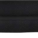 H.VERSAILTEX Futon Cover Reversible Sofa Slipcover Furniture Protector Water Resistant 2 Inch Wide Elastic Straps Sofa Bed Pets Kids Dog Cat Fit Sitting Width Up to 70"(Futon, Black/Grey)