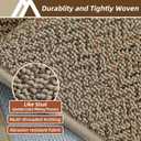 COSY HOMEER-Door-Mat 24"x36" Non Slip Absorbent Entryway Rugs Dirt Trapper Doormats Washable Entrance Mats Low Pile Welcome Floor Mat for Front Back Door and Entry Mats,Taupe