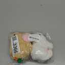 Realistic Bunny Toy - Interactive Plush Rabbit with Sounds and Movements Animated Walking Wiggle Ears Twitch Nose - Easter Gift for Kids (Brown+White)