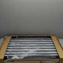 Freestanding Pet Gate for Dogs, Foldable Wooden Dog Gate for House Indoor, Tall Pet Fence for Stair, Doorway,Hall, Support Feet Included, 3 Panels 32",Brown