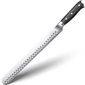 YFWOOD Slicing Carving Knife, 12 inch Brisket Knife for Meat Cutting, BBQ, Turkey  Razor Sharp High Carbon Stainless Steel Slicing Knives, Full Tang, Ergonomic Handle, Professional Chef's Knives