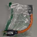 1FT Nema L6-30P 30-Amp Twist Locking Plug Male to 6-20R T-Blade Adapter, STW 12-AWG 30A Generator 250V to 20A 250V 6-20/15R Adapter, L6-30 to 6-20R (6-15) Adapter