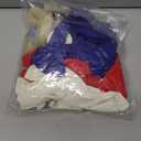 BAUANOOY Red White and Blue Balloons, 60pcs 12 Inch Red White and Blue Decorations with Confetti Balloons for Independence Day Patriotic Anniversary Veterans Day Graduation Birthday Party Decorations