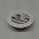 Hon&Guan 8'' Soffit Exhaust Vent, 8 Inch Round Wall Vent Cover for Bathroom Office Home (200mm) (White)