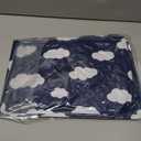 Baby Bassinet Sheets 4 Pack Compatible with 33" x 20" Mika Micky, Baby Delight, Dream On Me, AMKE and Other Rectangle Bassinet Mattress, Ultra Soft & Skin Friendly, Washer & Dryer (for Mika Mikcy & Baby Delight & Bedside Sleeper, Navy Blue Cloud)