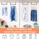 Magic Clothes Hangers Space Saving, Premium Closet Organizers and Storage, Sturdy Plastic Cascading Hanger with 360 Swivel Hooks for 20 Heavy Clothes, College Dorm Room Essentials for Girls, 4 Pack