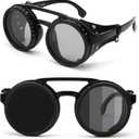 Hand Made Nd-400 9 Gears Round Polarized Adjustable Dimming Men Sunglasses women Filter Diving Fishing