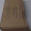 ContourMD BBL Pillow After Surgery  Butt Pillow for Sitting, Driving, or Office Chair  Lightweight Foam Cushion for Brazilian Butt Lift Recovery  BBL Post Surgery Supplies  Black Rectangle