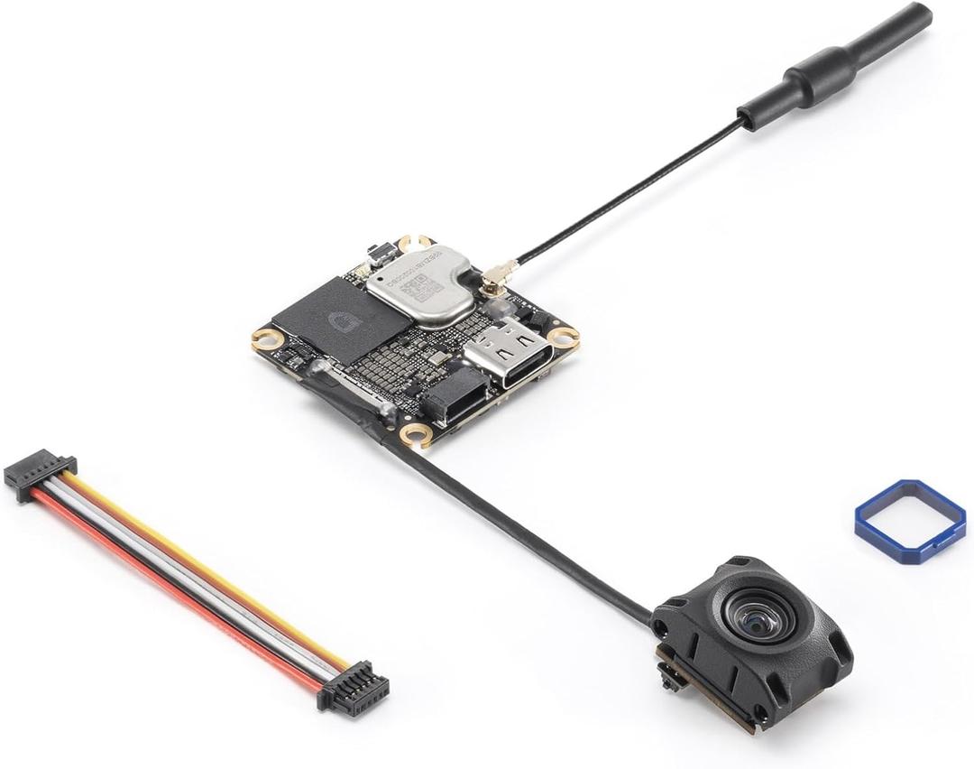 DJI O4 Air Unit for FPV Drone, Digital Transmission System, 20ms Low Latency, 10km Max Range, 4K/60fps Video Recording, 1080p/100fps Live View, 8.2g Lightweight Body, 1/2-inch CMOS Sensor
