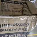 VASAGLE LED Bed Frame Queen Size, Queen Bed with Headboard and 4 Drawers, 1 USB Port and 1 Type C Port, Adjustable Upholstered Headboard 36.7/39.3 Inches, No Box Spring Needed, Light Gray URMB821G01