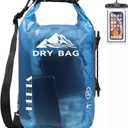 HEETA Dry Bag Waterproof for Women Men, 5L/10L/20L/30L/40L Roll Top Lightweight Dry Storage Bag Backpack with Phone Case for Travel Swimming Boating Kayaking Paddle Board Camping Beach Accessories