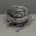 Umite Chef Mixing Bowls with Airtight Lids6 piece Stainless Steel Metal Nesting Storage Bowls, Non-Slip Bottoms Size 7, 3.5, 2.5, 2.0,1.5, 1QT, Great for Mixing & Serving(Black)