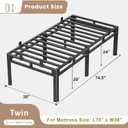 ROIL 24 Inch Twin Bed Frame Double Layer 2 in 1 Platform with Round Corner