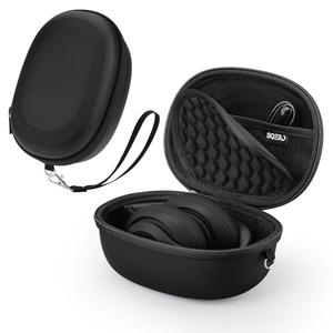 Case for Beats Studio Pro/Solo 4/Solo 3/Studio3 On-Ear Headphones, Portable Travel Hard Shell Storage Bag (Black)