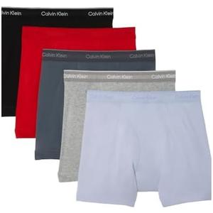 Calvin Klein Men's Underwear Cotton Classics 5-Pack Boxer Brief. Medium