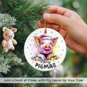 3 x Pig Ornaments for Christmas Tree 2025 - Animal Lovers Gifts for Women, Men, Merry Pigmas animal Ornaments for Christmas Tree Decorations, Funny Gifts for Friends Neighbor Farmer Who Love Pig