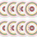 Rollerex Lollipop Boardwalk Inline Skate Wheels (8-Pack with Bearings, Spacers and Washers)