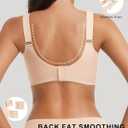 Wireless Bras for Women Full Coverage Supportive Push Up Bra Comfortable Seamless Yoga Friendly Fits 34C-40DD (Medium, Nude)