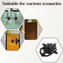 Black Antique Front Door Knocker, Gothic Cast Iron Petal Leaf Door Handle Decoration OutdoorHome Garden and Farmhouse (1 Pack)